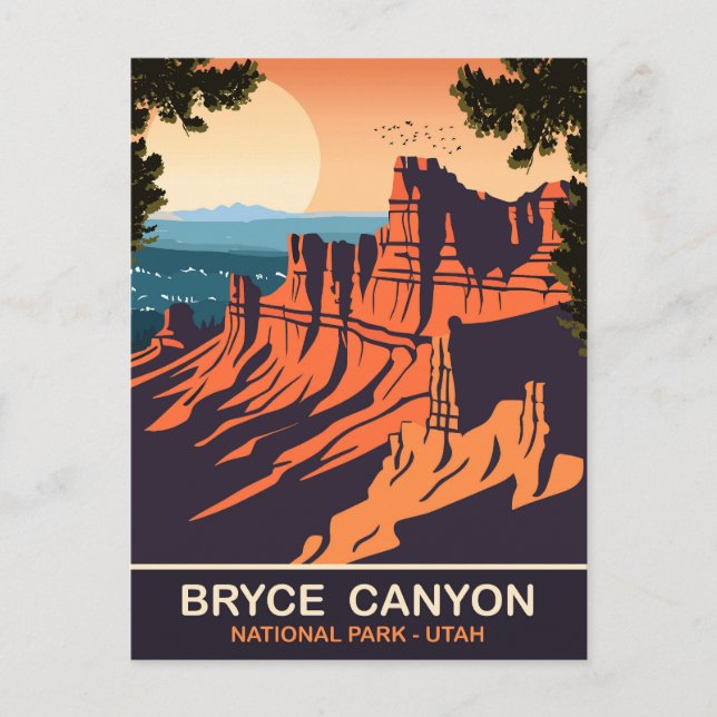 Carte Postale Bryce Canyon, Parc National, Utah, Voyage (Devant)