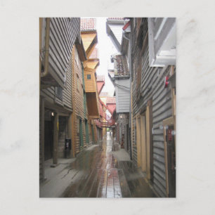 Carte postale: Bryggen Walkway, Bergen, Norvège