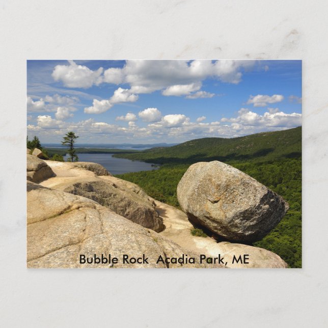Carte Postale Bubble Rock Acadia Park, MOI (Devant)