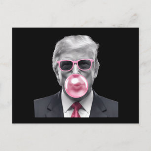 Carte Postale Bubblegum Trump Donald Trump 2024 Vote pour Trump