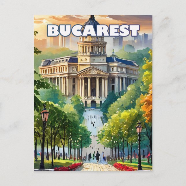 Carte Postale Bucarest dévoile son charme (Devant)