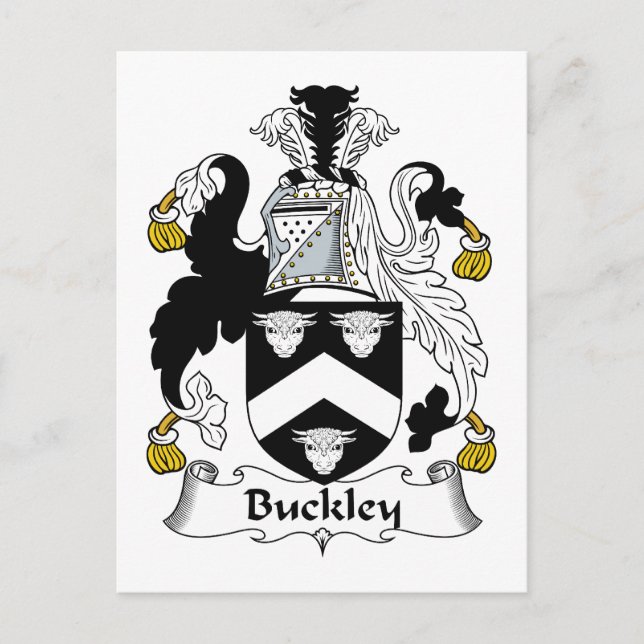 Carte Postale Buckley Family Crest (Devant)
