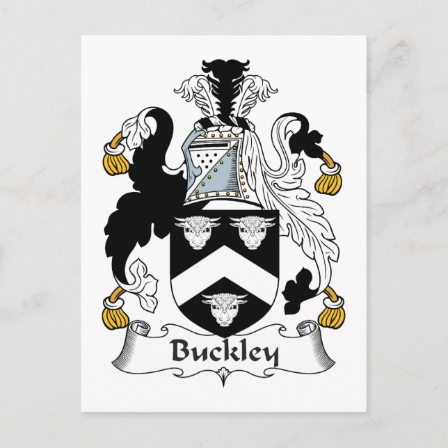 Carte Postale Buckley Family Crest (Devant)