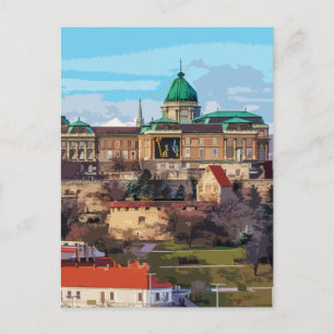 Carte Postale Budapest Architecture du château historique Hongri