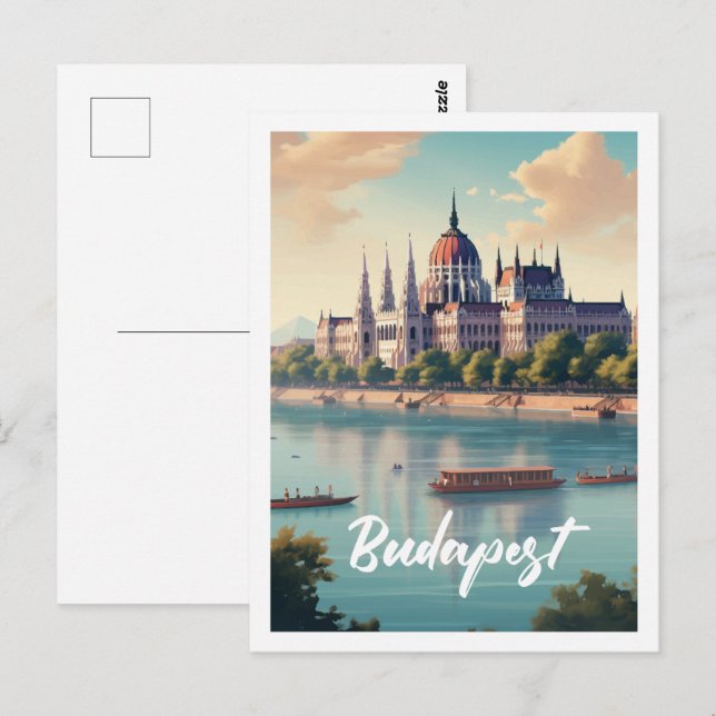 Carte Postale Budapest Hongrie Lieu de voyage célèbre (Devant / Derrière)