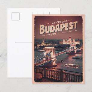 Carte Postale budapest hongrie vintage liberté