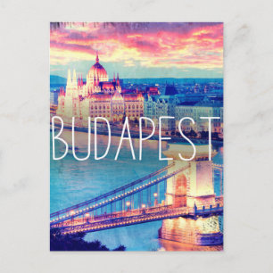 Carte Postale Budapest - poster vintage