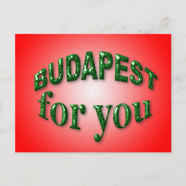 Carte Postale Budapest pour vous (Devant)