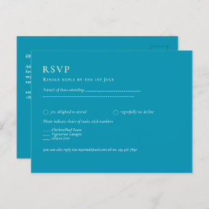 Carte Postale BUDGET Bondi Blue Monochrome Mariage