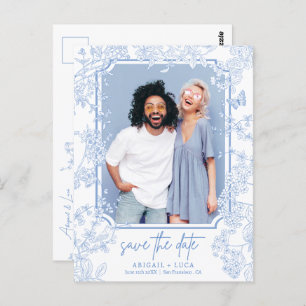 Carte Postale Budget Chinoiserie Toile Mariage Enregistrer Date 