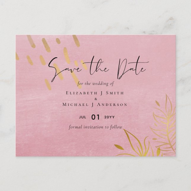 Carte Postale BUDGET Dusty Mariage d'or rose (Devant)