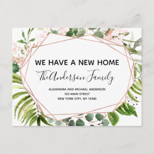Carte Postale Budget Moving Faire-part Eucalyptus Green Pos