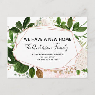 Carte Postale Budget Moving Faire-part Eucalyptus Green Pos