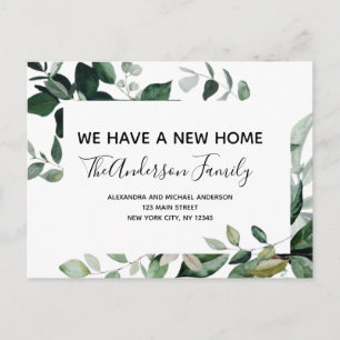 Carte Postale Budget Moving Faire-part Eucalyptus Green Pos