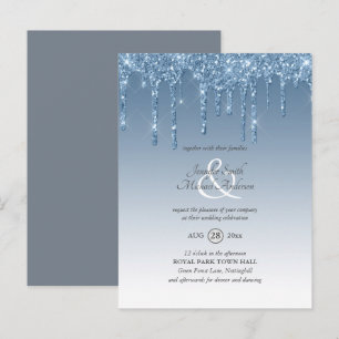 Carte Postale Budget Royal Blue Parties scintillant Driding MARI