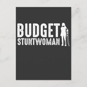 Carte Postale Budget Stuntwoman - Hôpital de patients de la jamb