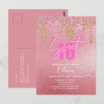 Budget Sweet 16 Parties scintillant rose Foil Girl