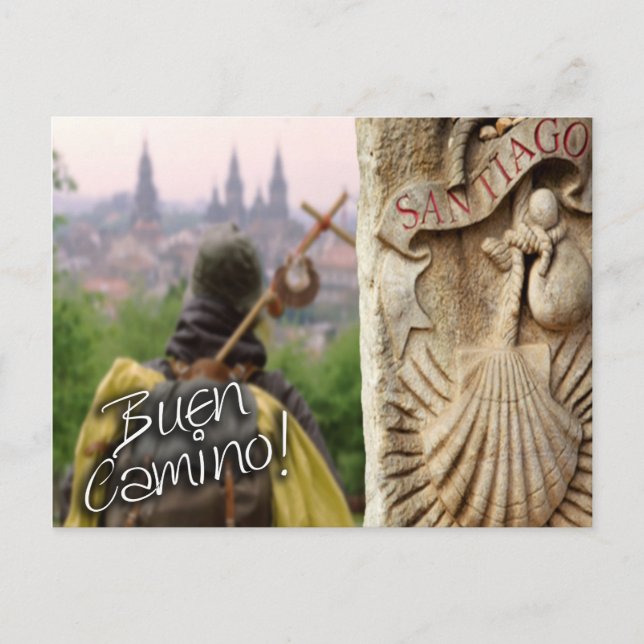 Carte Postale Buen Camino ! Camino de Santiago de Compostelo...t (Devant)