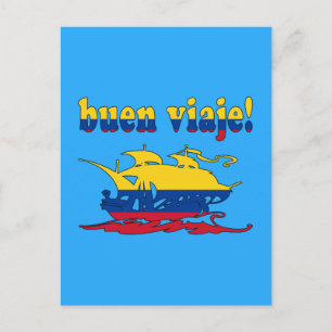 Carte Postale Buen Viaje - Bon voyage en Colombie - Vacances