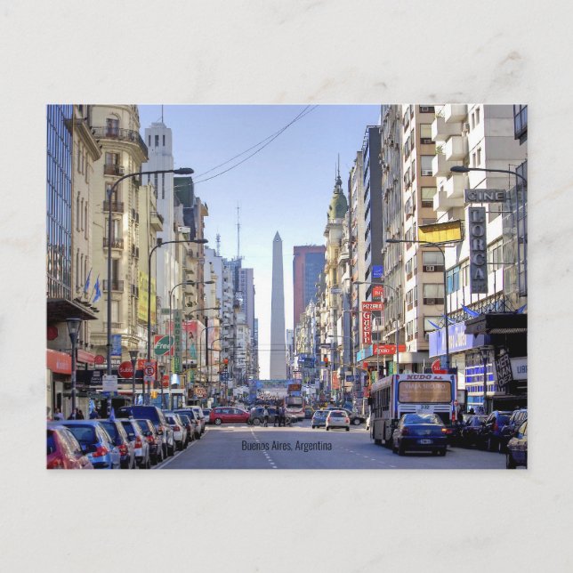 Carte Postale Buenos Aires, Argentine (Devant)