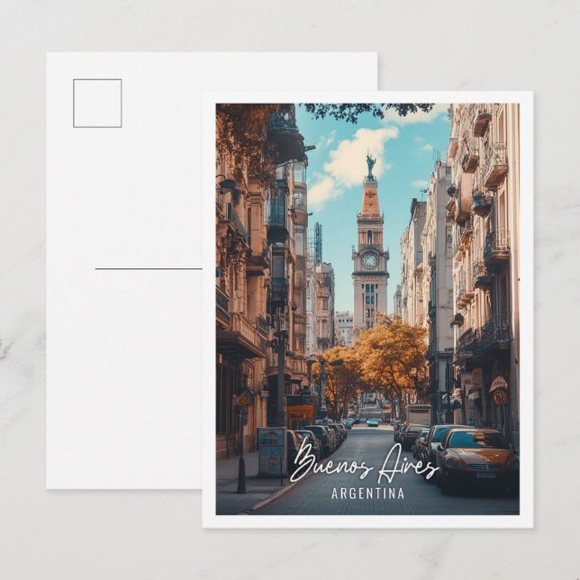 Carte Postale Buenos Aires Argentine Belle ville (Devant / Derrière)