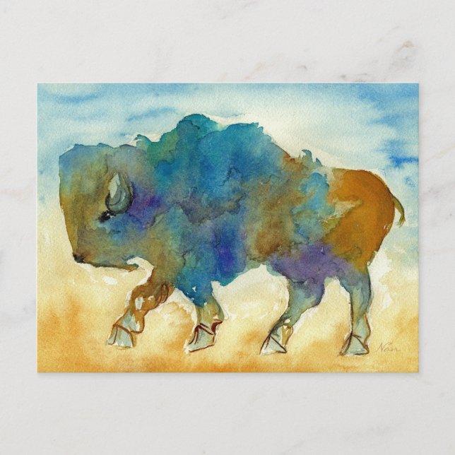Carte postale Buffalo (Devant)