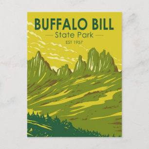 Carte Postale Buffalo Bill State Park Wyoming Vintage