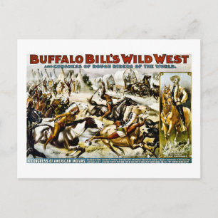 Carte Postale Buffalo Bill Wild West 1899