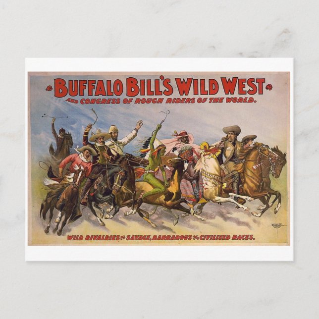Carte Postale Buffalo Bills Wild West Show (Devant)