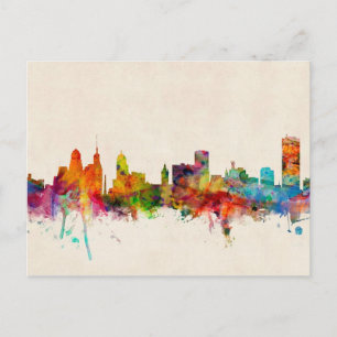 Carte Postale Buffalo New York Skyline