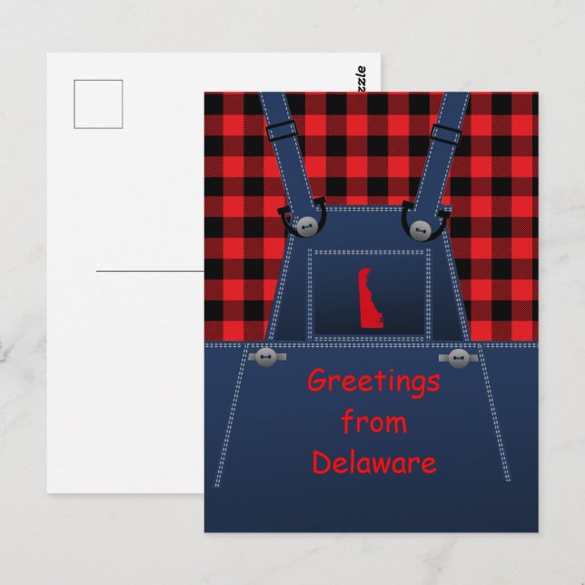 Carte Postale Buffalo Plaid (Devant / Derrière)