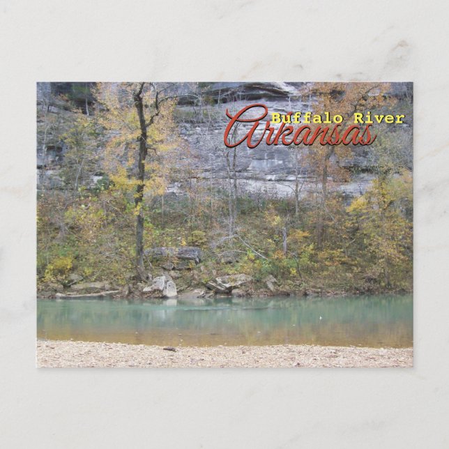 Carte Postale Buffalo River, Arkansas Photographie de voyage (Devant)