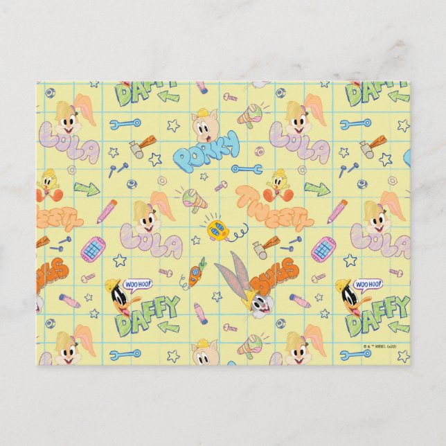 Carte Postale BUGS BUNNY BUILDERS™| Character Sketch Pattern (Devant)