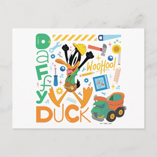 Carte Postale BUGS BUNNY BUILDERS™| DAFFY DUCK™ Outils de travai (Devant)