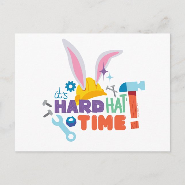 Carte Postale BUGS BUNNY BUILDERS™| It's Hard Hat Time (Devant)