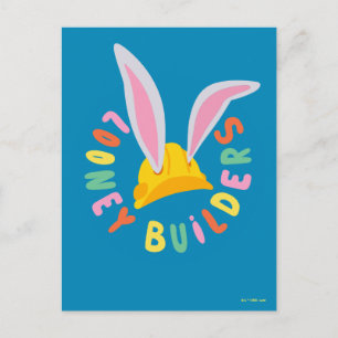 Carte Postale BUGS BUNNY BUILDERS™  Logo Cercle Casque de Chanti