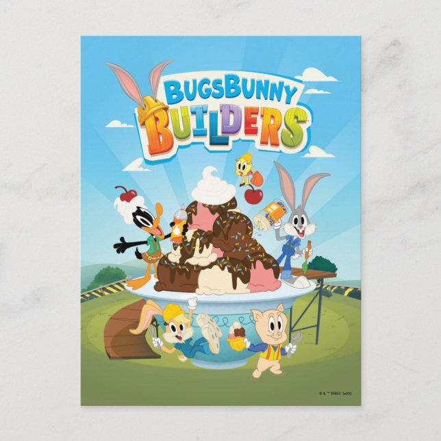 Carte Postale BUGS BUNNY BUILDERS™| Looney Builders Ice Cream (Devant)