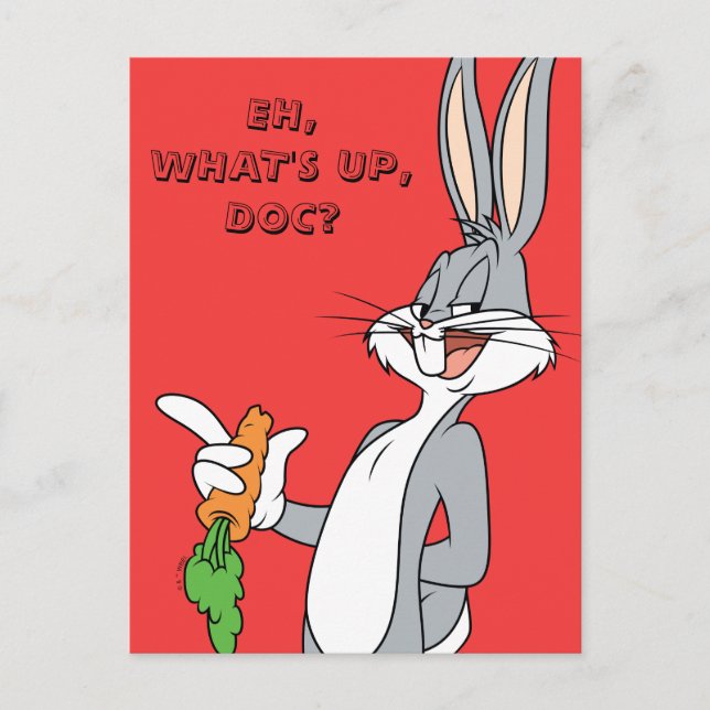 Carte Postale BUGS BUNNY™ With Carrot (Devant)