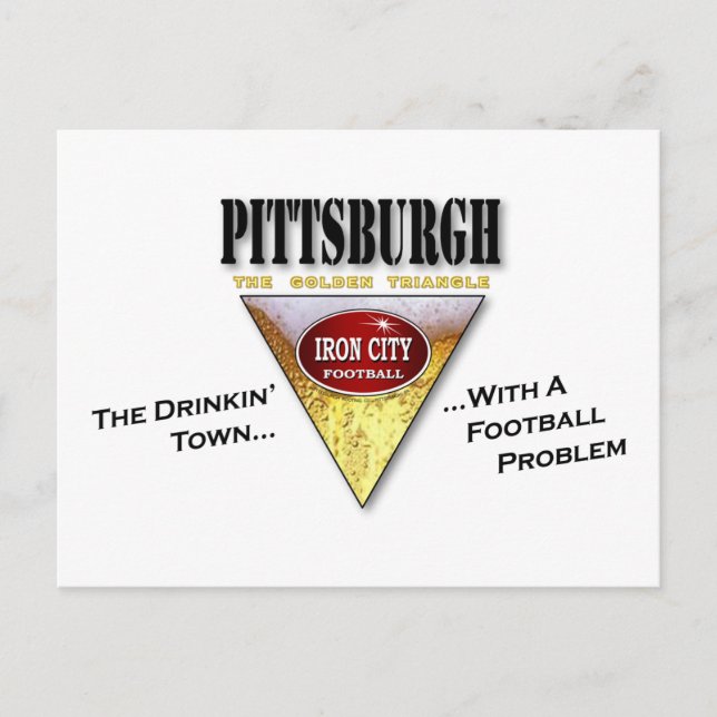 Carte Postale Buinkin' Town avec un problème de football (Devant)