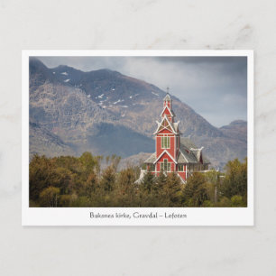 Carte Postale Buksnes kirke Lofoten