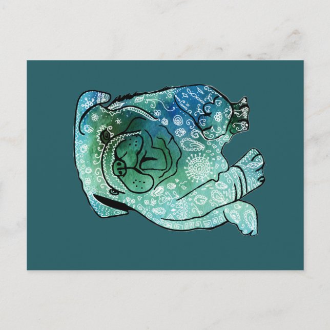 Carte postale Buldog French Buldog (Devant)