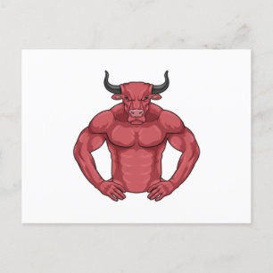 Carte Postale Bull comme Bodybuilder extrême