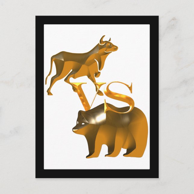 Carte Postale Bull Market Vs Bear Market (Devant)