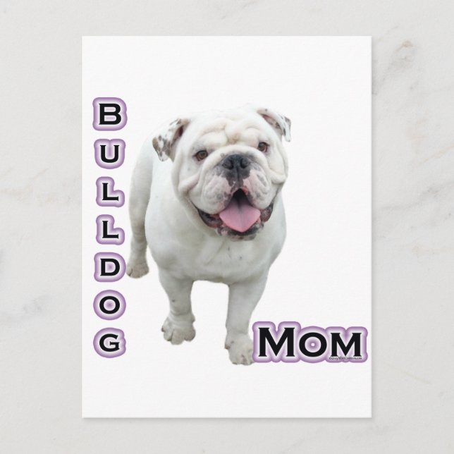 Carte Postale Bulldog Mom 4 (Devant)