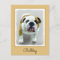 Bulldog Painting - Joli art original chien