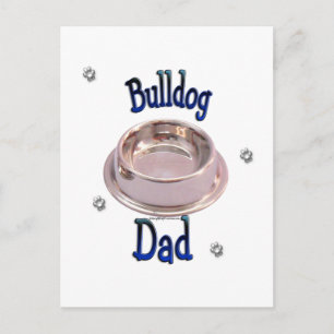 Carte Postale Bulldog Papa