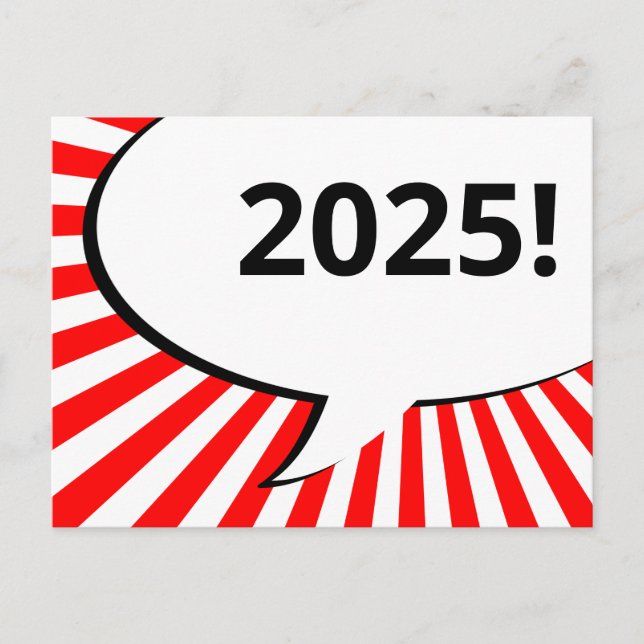 Carte Postale bulle de bande dessinée 2018 (Devant)