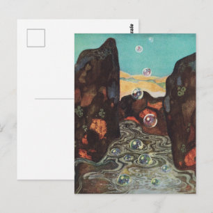 Carte Postale Bulles de fantaisie Art nouveau dans la décoration