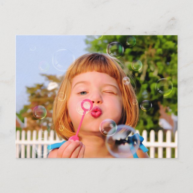 Carte Postale Bulles de filles (Devant)