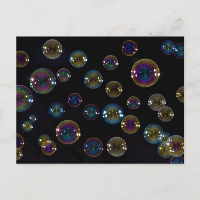 Carte Postale Bulles de savon (Devant)